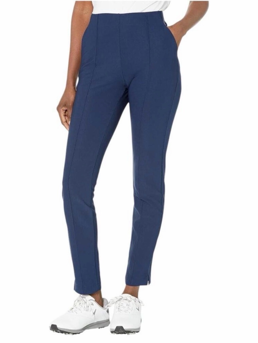 Adidas Golf Women's Slim Pintuck Pull on Pants Collegiate Navy Size Small